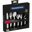 Faqueiro Malibu 36 Peças 23799-021 em Aço Inox para Jantar Serviço 6 Pessoas Tramontina