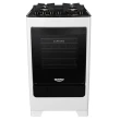 Fogão de Piso Dako Supreme Glass 4 Bocas Mesa de Vidro Branco Bivolt 300000568