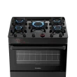 Fogão Esmaltec Ideal Top Glass 5 Bocas Preto Bivolt 0104003080