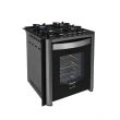 Fogão Fischer Gran Cheff De Embutir 4 Bocas Silver Mesa De Vidro Preto 220V
