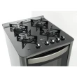 Fogão Piso Fischer Gran Cheff 4Q Mesa de Vidro Inox Bivolt