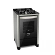 Fogão Piso Fischer Gran Cheff 4Q Mesa de Vidro Inox Bivolt