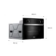 Forno Elétrico de Embutir Consul COB47BE 47L Grill Porta Removível Preto 110V