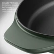 Frigideira EPCI63 Ferro Fundido Esmaltado 26CM Revestimento Interno Verde Electrolux