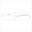 Frigideira Funda Milazzo Alumínio Antiaderente 24CM Bege Tramontina