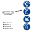 Frigideira Grano Black 62595200 em Aço Inox 20CM 1,2L Corpo Triplo Tramontina