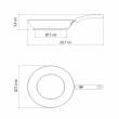 Frigideira Solar Rasa Aço Inox Antiaderente 20cm Fundo Triplo Tramontina