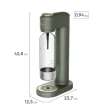 Gaseificador de Água ESM100 para Gaseificar Bebidas Plástico e Inox Design Compacto Verde Electrolux