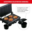Grill Arno Dual Inox com Abertura de 180º Gnox 1100W 220V