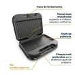 Grill Britânia BGR24A 2 em 1 Sanduicheira Antiaderente 750W Preto 220V