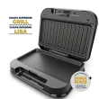 Grill Britânia BGR24A 2 em 1 Sanduicheira Antiaderente Chapa Profunda 750W Preto 110V