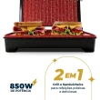 Grill Britânia BGR28A 2 em 1 Sanduicheira Abertura 180o 1200W Preto 110V