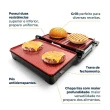 Grill Britânia BGR28A 2 em 1 Sanduicheira Abertura 180o 1200W Preto 110V