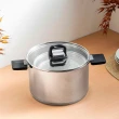 Jogo de Panelas Lótus 3 Peças Aço Inox com Fundo Triplo Tramontina 65570000