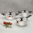 Jogo de Panelas Vita 65680000 Aço Inox Fundo Triplo Tramontina
