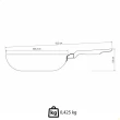 Kit 2 Frigideiras Fundas Loreto em Alumínio com Revestimento Antiaderente 24CM 2,2L Tramontina