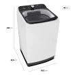 Lavadora de Roupas Midea 15kg Wave Agitador Branca 127V (MA512W150A/WK04)
