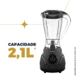 Liquidificador Britânia BLQ900A 600W 2,1L 3 Velocidades Preto 220V