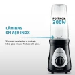 Liquidificador Personal Blender DG01 300W 0.75L com 2 Velocidades Preto 110V