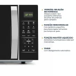 Micro-ondas de Bancada Britânia BMO38 33L 1400W Pintura Limpa Fácil 110V
