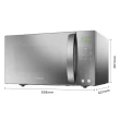Micro-ondas de Bancada Consul CMS46AR 32L com Menu Fácil Tira Odor Cinza Espelhado 220V