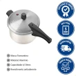 Panela de Pressão Vancouver 20591320 Alumínio Antiaderente Starflon Max 4,5L Bege Tramontina