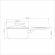 Panela Milazzo 18CM Alumínio Antiaderente Starflon Max Bege Tramontina