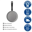 Panquequeira Turim 22CM Alumínio com Revestimento Antiaderente Starflon Max Cinza Tramontina 0,6L