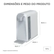Purificador de Água Bancada Midea Slimpure JLDTX2W2 Natural e Gelada Branco 220V