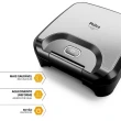 Sanduicheira e Grill Philco PGR26A Inox 2 em 1 Antiaderente 800W Preto 220V