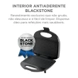 Sanduicheira Midea Blackstone SPMX1 Grelha Dupla 750W Preto 110V