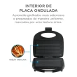 Sanduicheira Midea Blackstone SPMX2 Antiaderente 750W Preto 220V