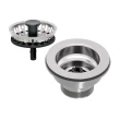 Válvula 94510034 sem Escape em Inox 430 e Polipropileno Vedação Eficiente para Pias e Tanques Inox