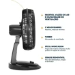 Ventilador Britânia Mesa Maxx Force 8 pás 174W Preto 127V
