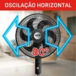 Ventilador de Coluna Arno 140W 40CM 6 Pás 3 Velocidades VE2C 110V