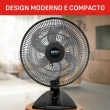 Ventilador de Mesa Arno 140W 40CM 6 Pás 3 Velocidades VD2E 110V