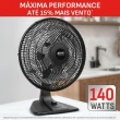 Ventilador de Mesa Arno 140W 40CM 6 Pás 3 Velocidades VD2E 110V