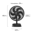 Ventilador de Mesa Electrolux 60W 40CM 6 Pás EFD40 220V