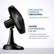 Ventilador de Mesa Mondial 140W 40CM 6 Pás 3 Velocidades VSP-40-B 220V