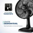 Ventilador de Mesa Mondial 55W 30CM 6 Pás 3 Velocidades VSP-30-B 220V