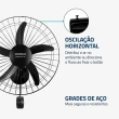 Ventilador de Parede Mondial 150W 50cm 5 Pás 3 Velocidades NVP-PRO-50 220V