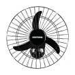Ventilador de Parede Ventisol 110W 50CM 3 Pás 3 Velocidades 538 Preto Bivolt