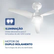 Ventilador de teto Mondial VTE-01 03 Pás Branco 220v 9060-02