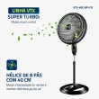 Ventilador Mondial 140W 40cm 8 Pás 3 Velocidades VTX-40C-8P-CR 220V