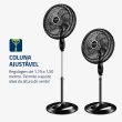 Ventilador Mondial 140W 40cm 8 Pás 3 Velocidades VTX-40C-8P-CR 220V