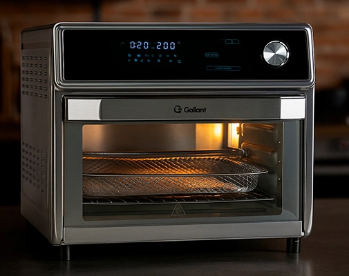 Imagem ilustrativa de um forno fryer fechado