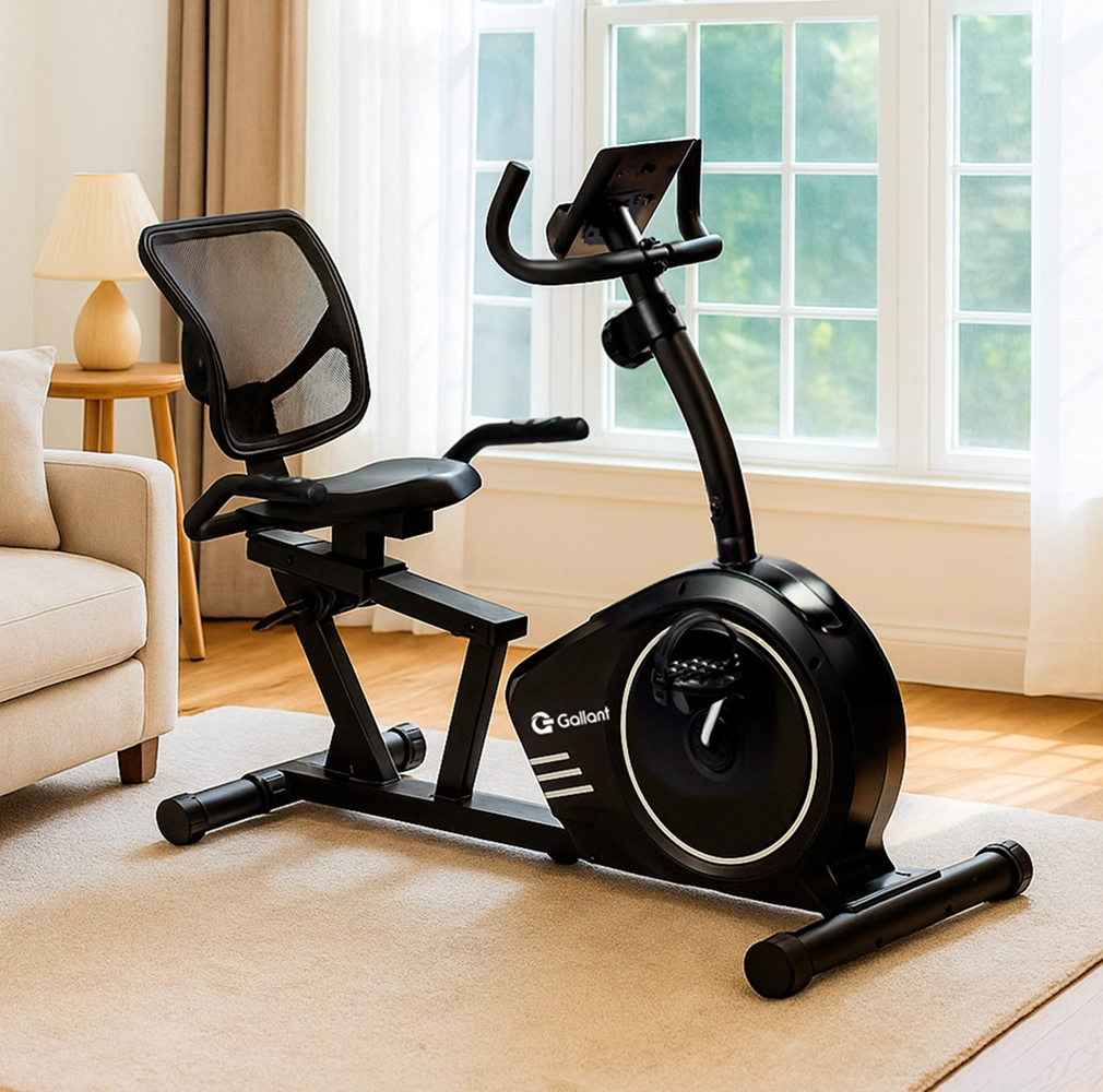 Bicicleta Ergométrica Magnética na sala de estar